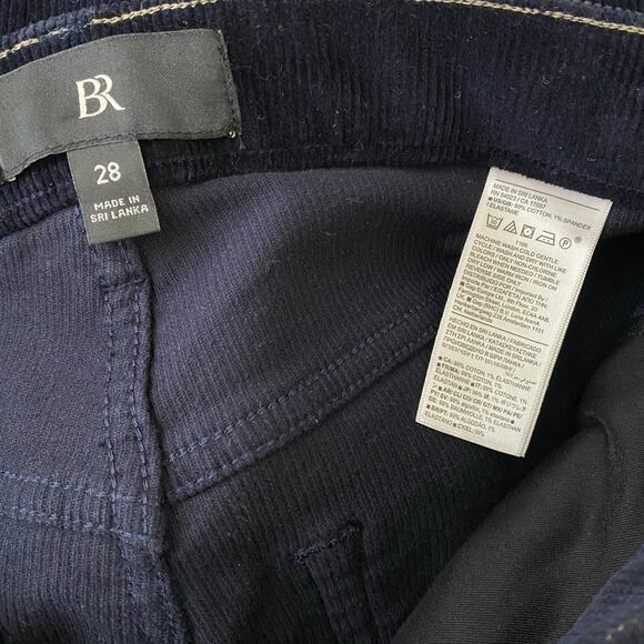 Banana Republic Corduroy Pants Size 28 Navy Blue Wide Relaxed Flare Jeans - Picture 10 of 14